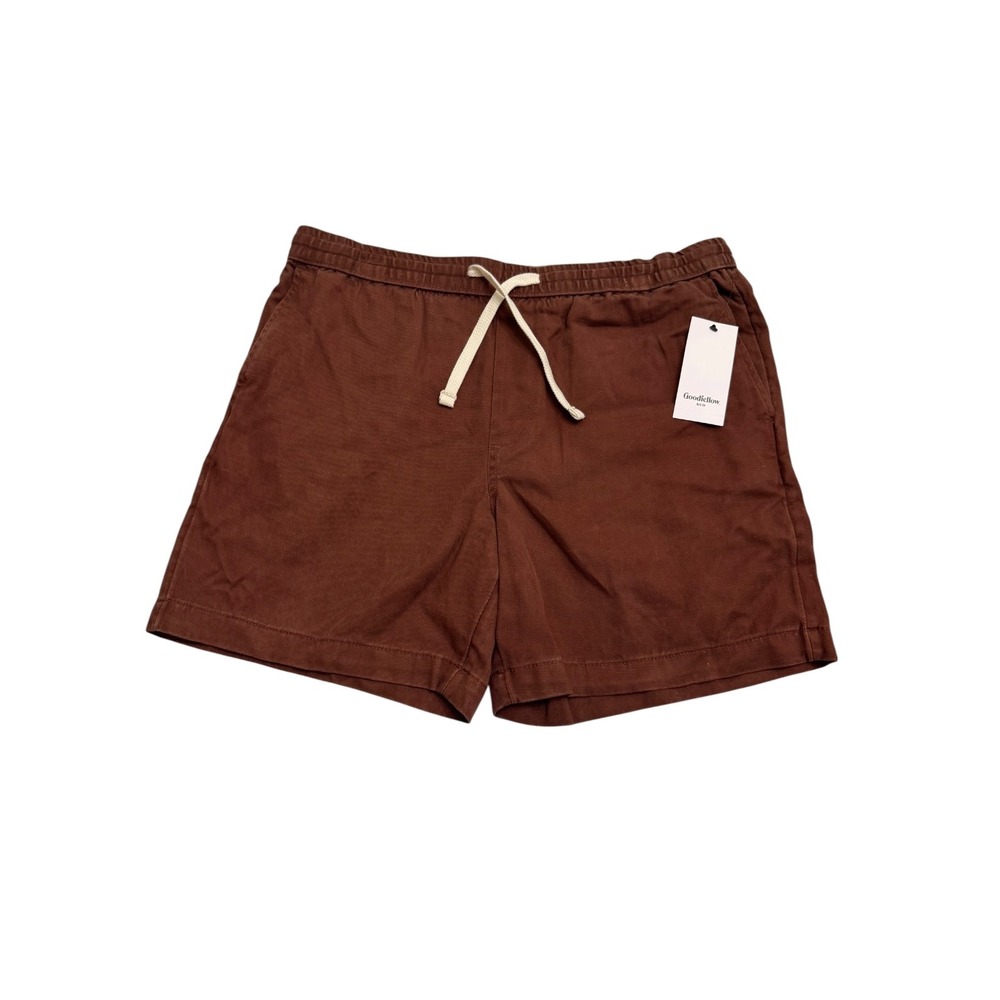 Goodfellow & Co Mens Vintage Collection Brown Drawstring Shorts L  7 inch inseam